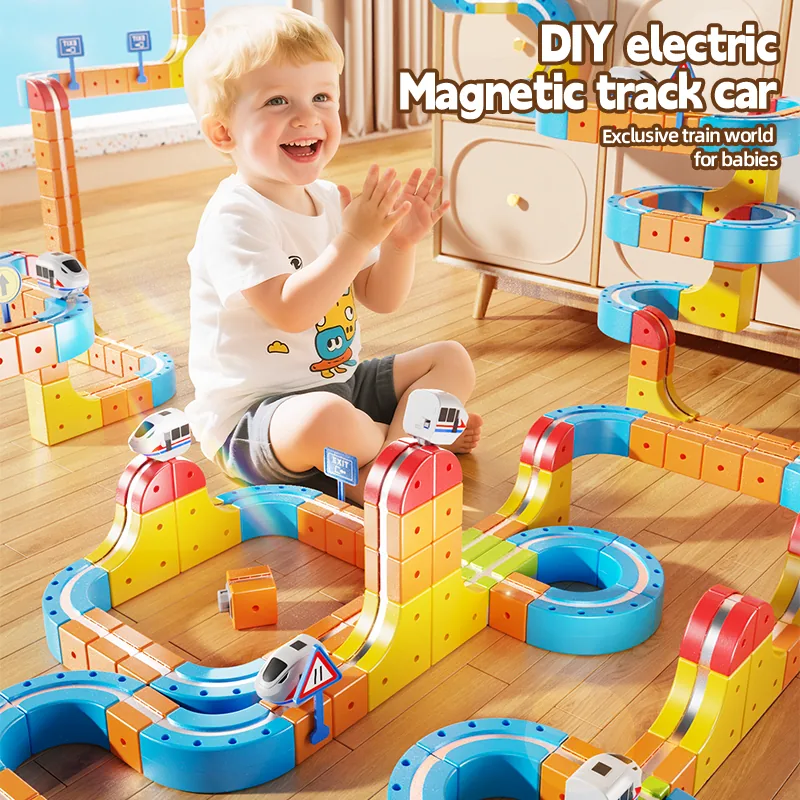 Multi-functional Magnetic Track Car / 150 PCS view 2
