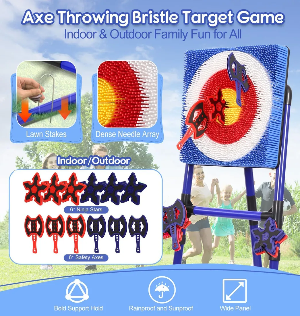 Throw target game set view 3