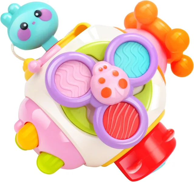 Busy Cube for Toddlers Sensory Board Cube Toy for Baby Monte