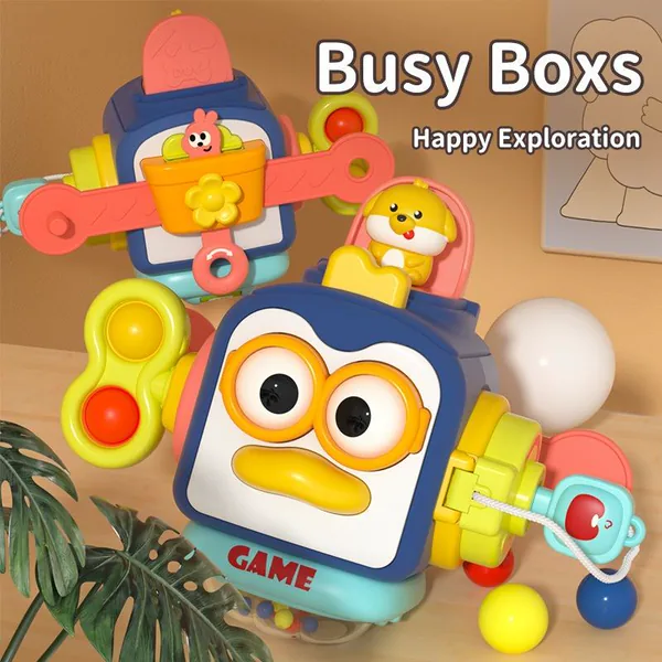 Montessori Educational Plastic Baby Cube Sensory Shape Sorte