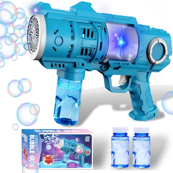 20 Hole Electric Bubble Gun with Light