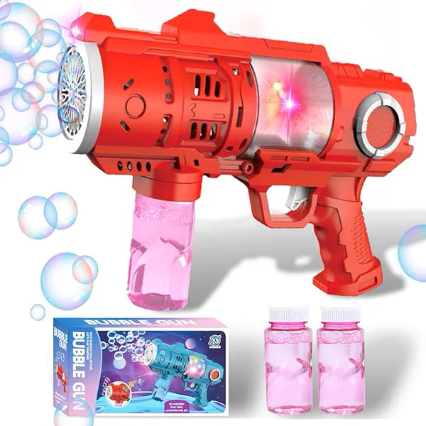 20 Hole Electric Bubble Gun with Light