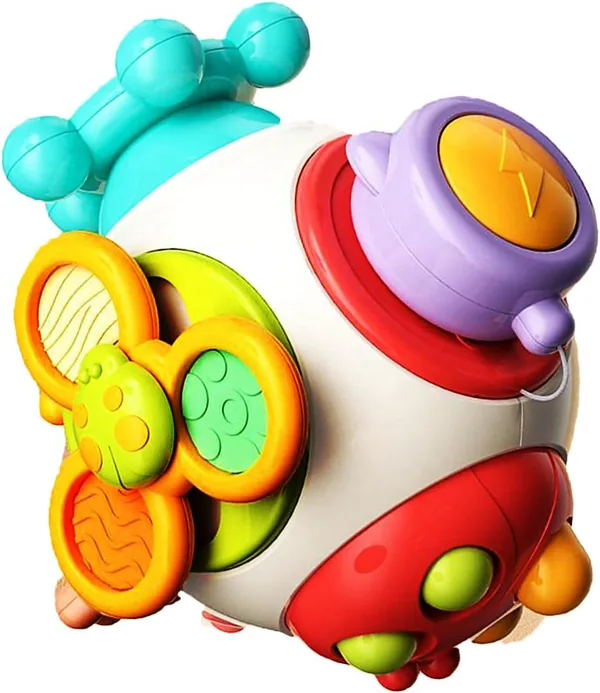 Busy Cube for Toddlers Sensory Board Cube Toy for Baby Monte