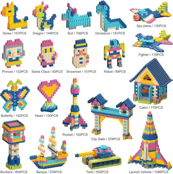Custom Educational STEM 400pcs Building Blocks Toys Set DIY