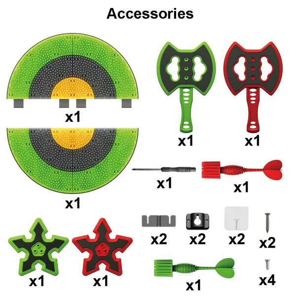 Throw target game set view 7