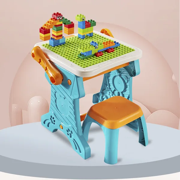 CPS202098 2031 Children Drawing Board 2 in 1 Building Block Toys Brick