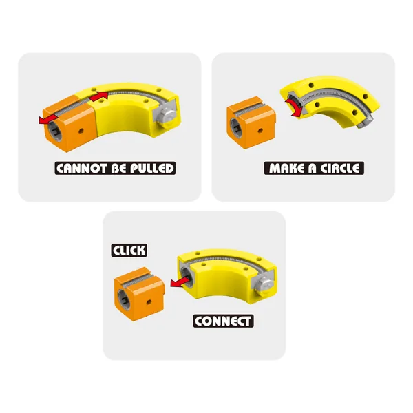 DIY Assembly 3D Building Block Track Car 81pcs view 4