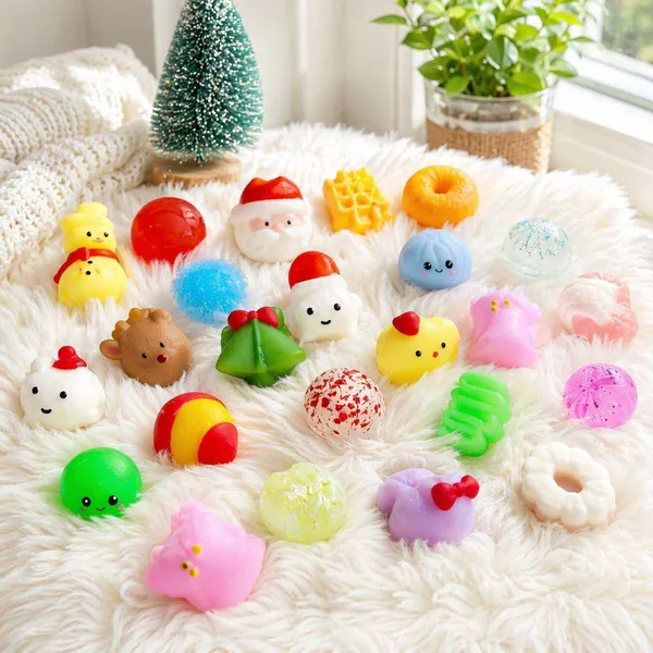 CPS350987 Christmas Advent Calendar 24 Days Countdown Squeeze Toy Moch