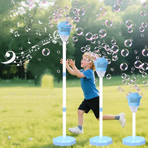Motorize bubble machine with sound & light view 4