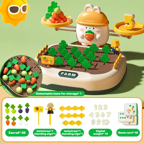 Montessori Teaching Tools STEM Science Kit for Children Educational Toys Counting Sorting Math Balance Toy
