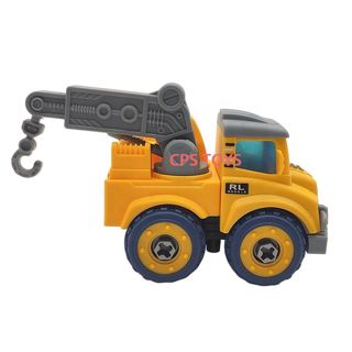 Educational Toy Plastic Assembly Building Block 5in1 Take Apart Deformation Engineering Vehicles Robot Diy