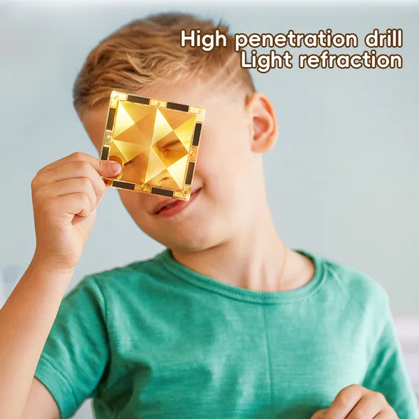STEM 156pcs Magnetics Tiles Preschool Learning Magnetics Building Block Set for Kids Montessori Magnet Tiles Toys view 6