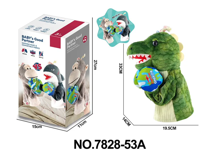 Xule Plush Dinosaur Boxer—Interactive Parent-Child Toy, Stress-Relief and Educational Toy, Plush Toy