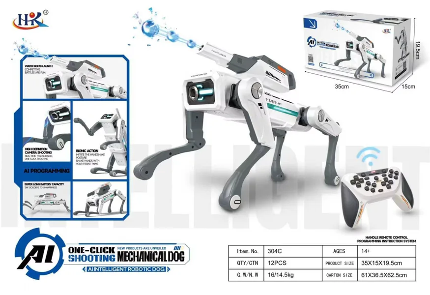 AI Smart Mechanical Dog with Camera view 6