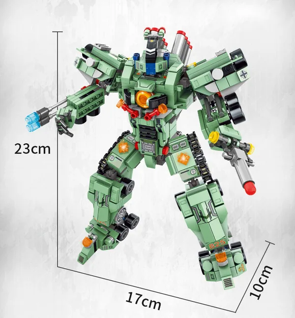 832PCS Deformation Robot Toy for Children DIY STEM Educational Building Blocks view 2