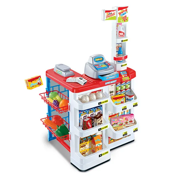 TOYS Kitchen Supermarket Toys 1 Piece with Trolley for Pretend Play view 2
