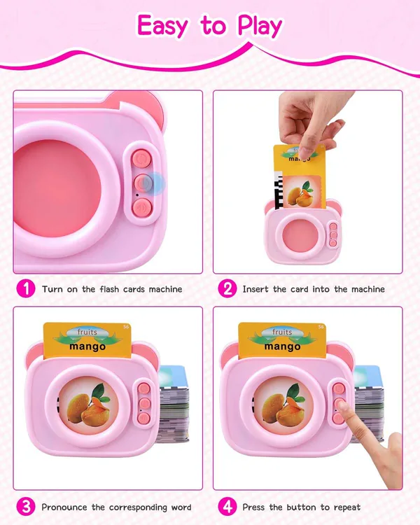 CPS287930 Custom Logo Flash Card Learning Machine Educational PVC Toys