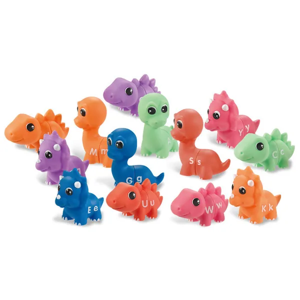 Preschool Educational Toy STEM Alphabet Matching Game Montessori 26 Pcs Dinosaur Letter Color Sorting Learning Toys for Kids view 5