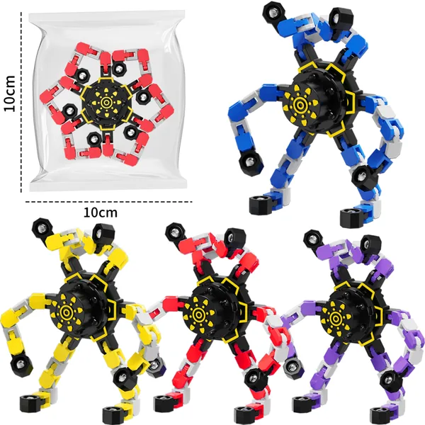 Brain-teaser toys, finger spinners, mechanical spinners, transforming spinners, spinning tops, finge