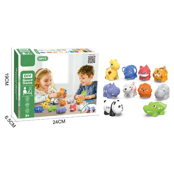Preschool Montessori Toys Matching Puzzle Game Educational Double-Sided Animals Alphabets Matching Game for Kids view 6