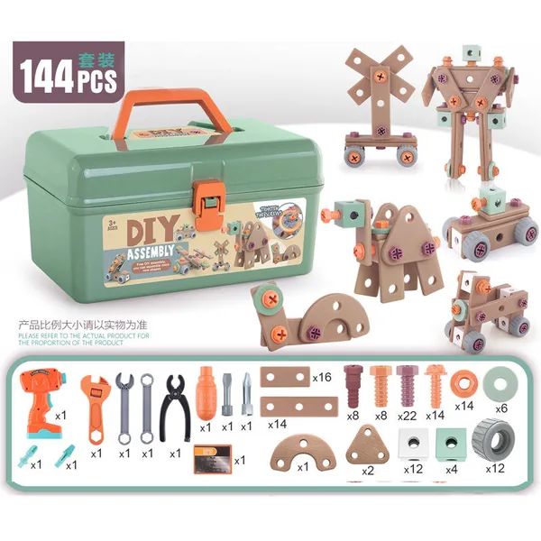 CPS265278 STEM Building Toys Kit for Kids Ages 4-10, 96 PCS Educationa