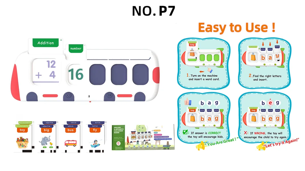 Flash Card Machine (107 word cards +6 songs + 52 letter cards)