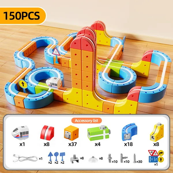 CPS341936 Multi-functional Magnetic Track Car / 150 PCS