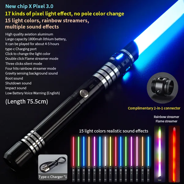 CPS344493 15-color pixel lightsaber