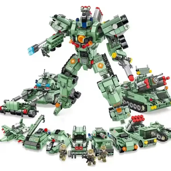 832PCS Deformation Robot Toy for Children DIY STEM Educational Building Blocks view 3