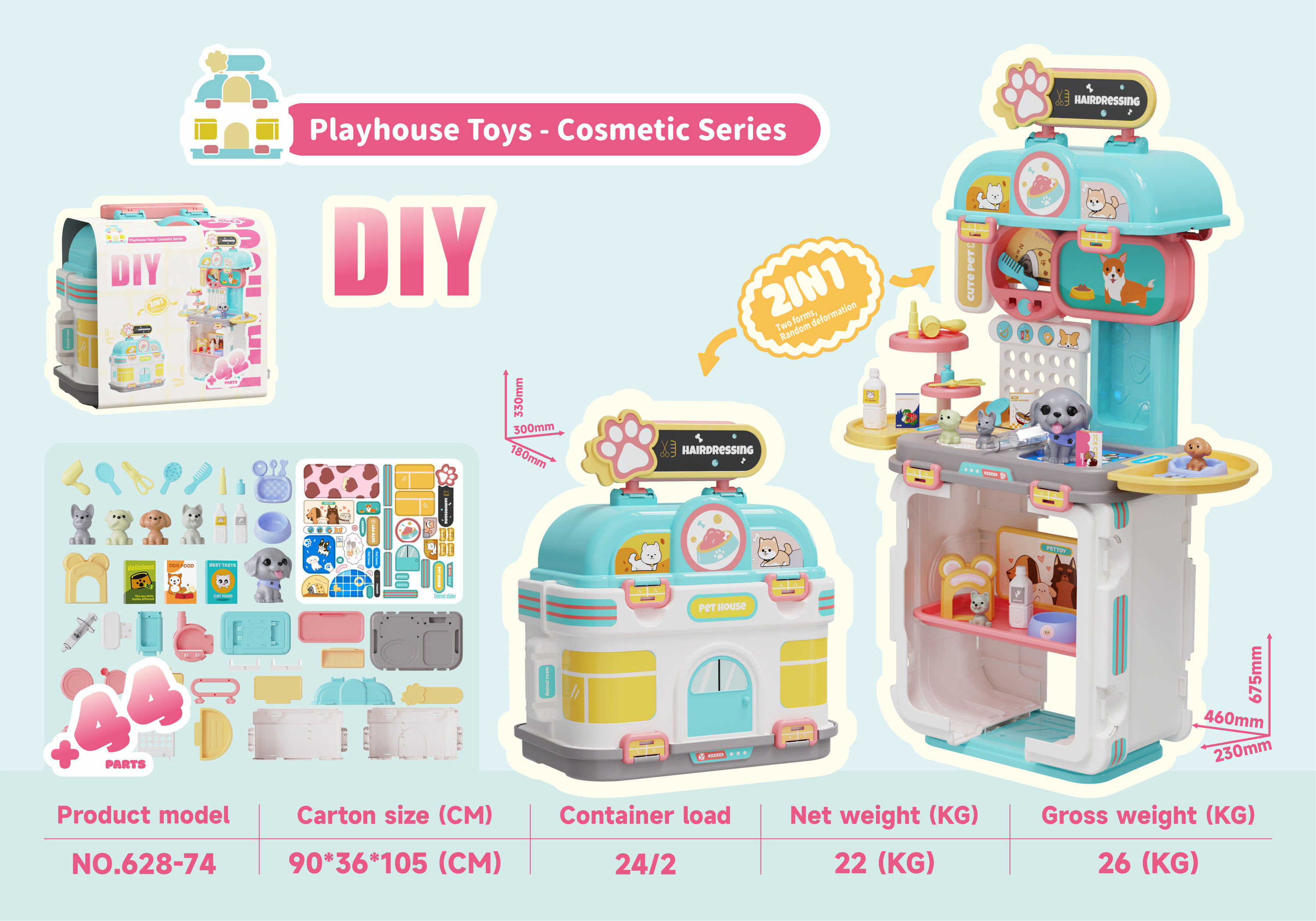 NEW 2in1 5 Styles Educational Big Kitchen Food Set Tool Cart Medical Vehicle Cosmetic Pretend Play Toys view 2