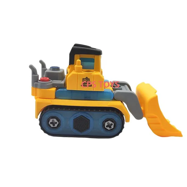 Educational Toy Plastic Assembly Building Block 5in1 Take Apart Deformation Engineering Vehicles Robot Diy view 6