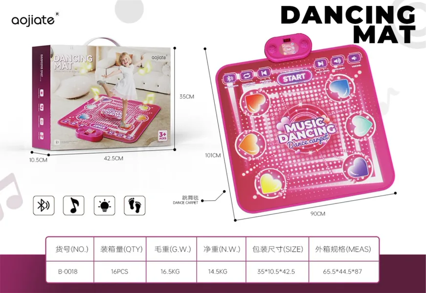 Bluetooth Music Mat / Dance Mat (Pretend Play Educational Toy)