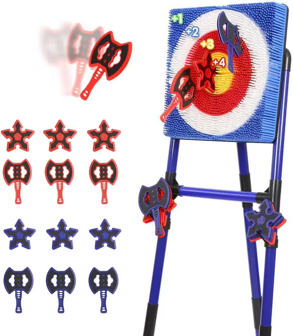 Throw target game set