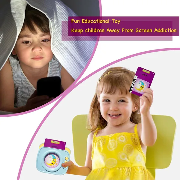 Custom Logo Flash Card Learning Machine Educational PVC Toys for Kids Aged 5 to 7 Years Study Aid in a Box