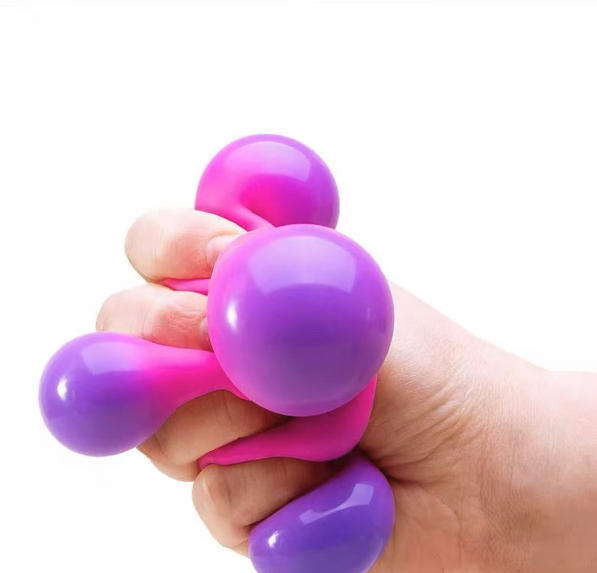 Flour Cubes Squeeze Toy, Colorful Cubes Squeeze Toy, Stress-Relief Squeeze Toy