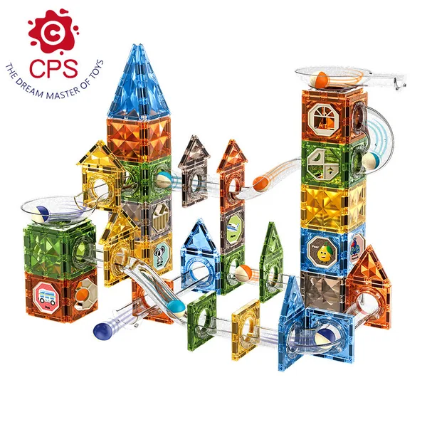 STEM 156pcs Magnetics Tiles Preschool Learning Magnetics Building Block Set for Kids Montessori Magnet Tiles Toys view 5