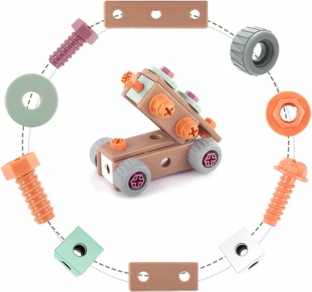 CPS265278 STEM Building Toys Kit for Kids Ages 4-10, 96 PCS Educationa