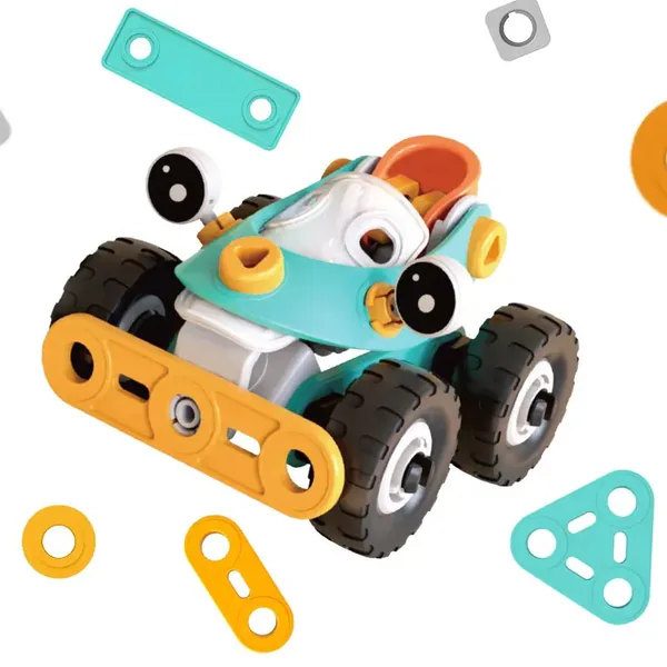 Kids Creative Building Block 45PCS STEM Soft Rubber Puzzle Assembly Truck Multi Style Educational Toy for Kids view 4