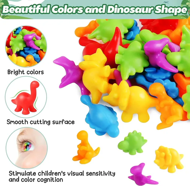 Counting Animals Color Sorting Matching Games with Sorting Bowls Montessori Sensory Early Learning Fine Motor Skill Toys view 2