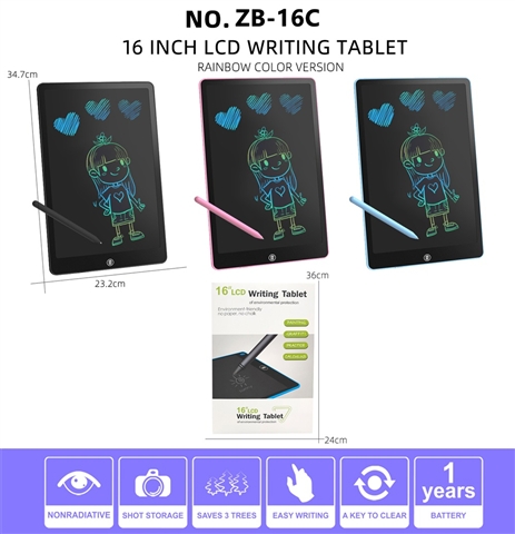 16-inch Colorful LCD Writing Tablet