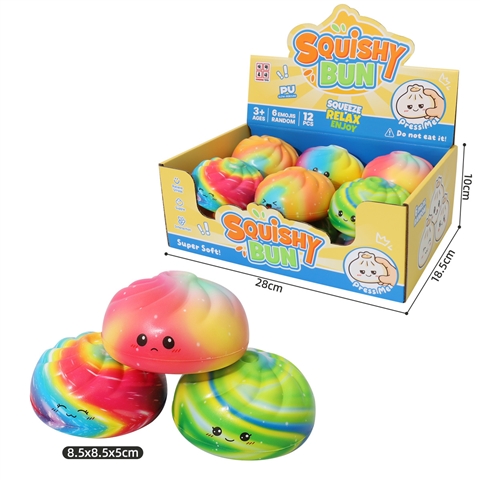 Rainbow Mini Bun Squishy Display Box