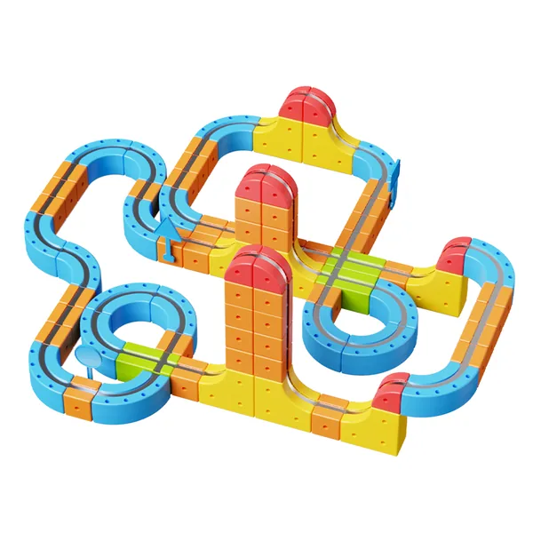 CPS341936 Multi-functional Magnetic Track Car / 150 PCS