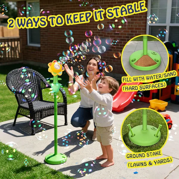 Sunflower Bubble Maker with Lights