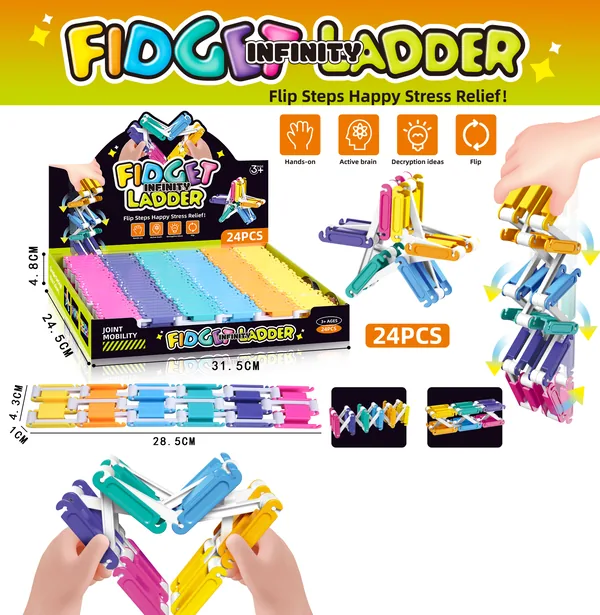 Stress-Relieving Flip-Flop Ladder Toy（24PCS/BOX)