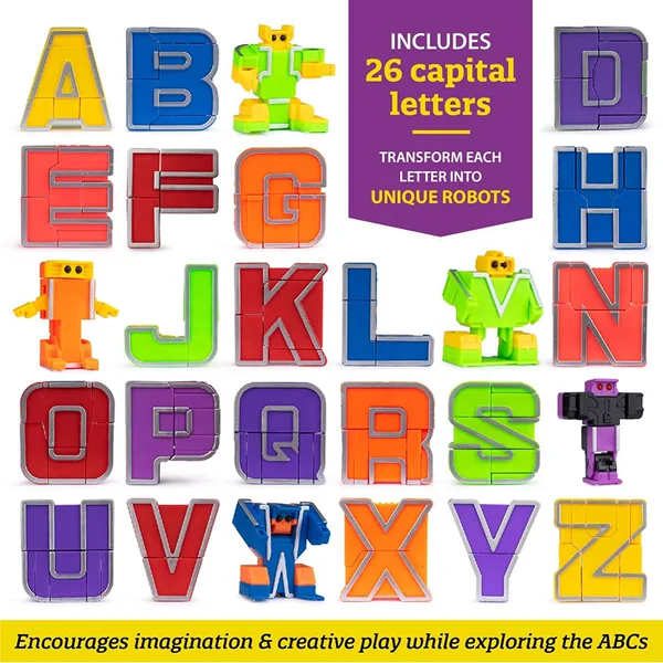 26pcs Alphabet Robots Toys Action Figure Educational ABC Letters Preschool Learning Stem Classroom Teaching Toy view 4