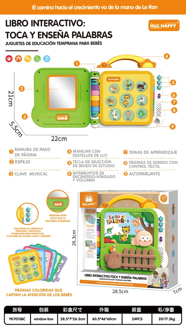 Early educational electric story book (Spanish)