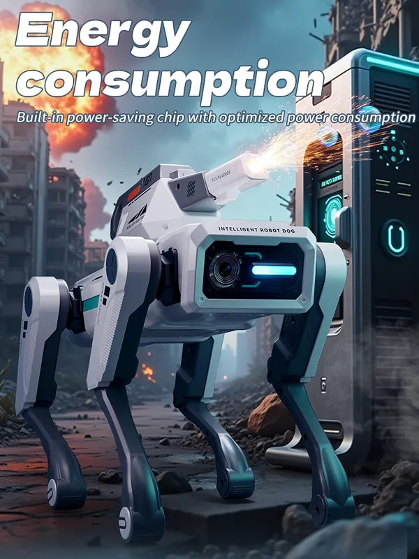 AI Smart Mechanical Dog with Camera view 3