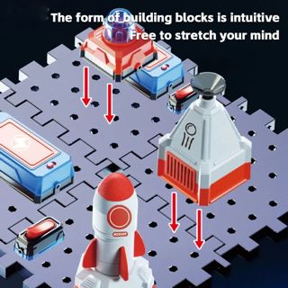 STEM Science Kit Engineering Exploration Experiment Toy DIY Educational Space Building Blocks Toys for Kids