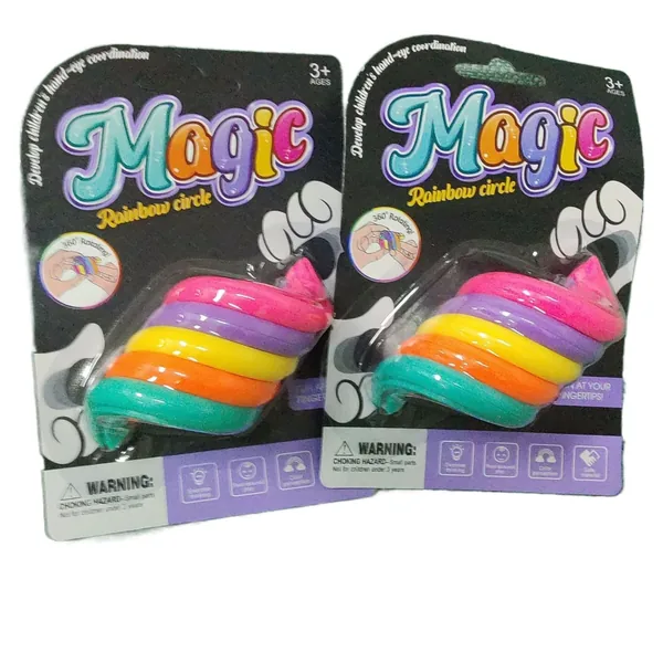 CPS349465 Rainbow Spinning Ring Stress-Relief Toy(24PCS/BOX)
