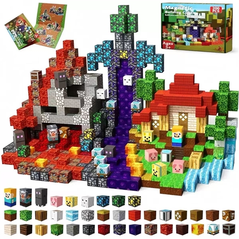 200pcs Hell Forest magnetic block